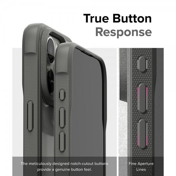 Ringke iPhone 15 Pro Cover Fusion Bold Grå