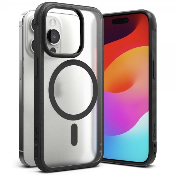 Ringke iPhone 15 Pro Cover Fusion Bold Magnetisk Mat Sort
