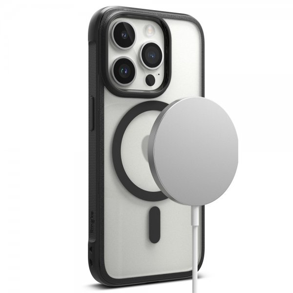 Ringke iPhone 15 Pro Cover Fusion Bold Magnetisk Mat Sort