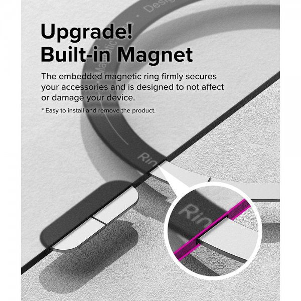 Ringke iPhone 15 Pro Cover Fusion Bold Magnetisk Mat Sort
