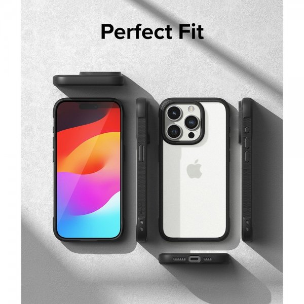 Ringke iPhone 15 Pro Cover Fusion Bold Mat Sort