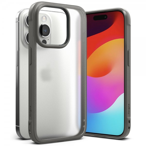 Ringke iPhone 15 Pro Cover Fusion Bold Matgrå