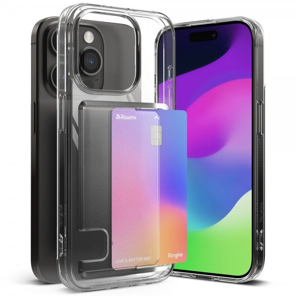 Ringke iPhone 15 Pro Cover Fusion Card Clear