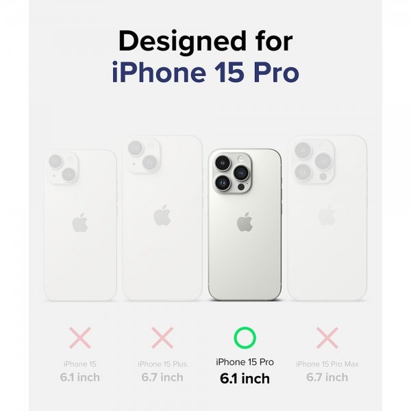 Ringke iPhone 15 Pro Cover Fusion Magnetic Clear