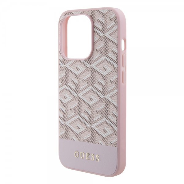 Guess iPhone 15 Pro Cover G Cube MagSafe Rosa