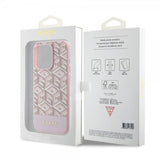Guess iPhone 15 Pro Cover G Cube MagSafe Rosa