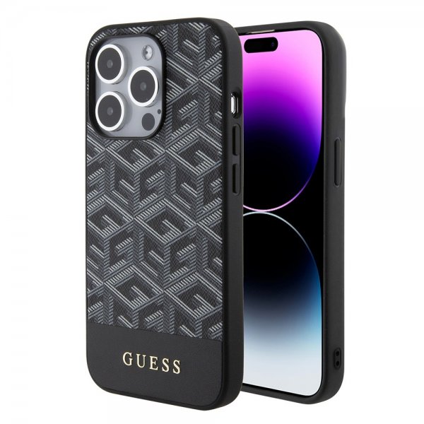 Guess iPhone 15 Pro Cover G Cube MagSafe Sort