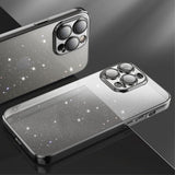 X-Level iPhone 15 Pro Cover Glitter Transparent Sort