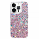 iPhone 15 Pro Cover Glitterpailletter Rosa
