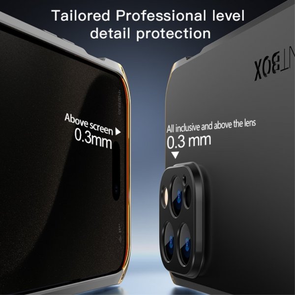 iPhone 15 Pro Cover i Metal Sort