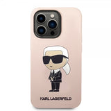 Karl Lagerfeld iPhone 15 Pro Cover Ikonik NFT Rosa