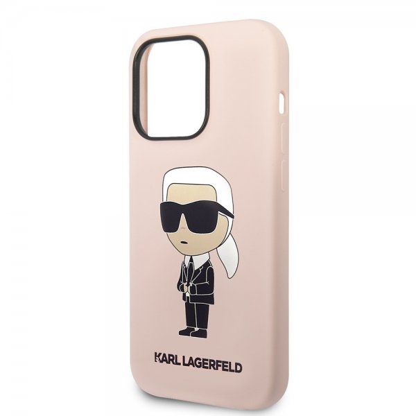 Karl Lagerfeld iPhone 15 Pro Cover Ikonik NFT Rosa