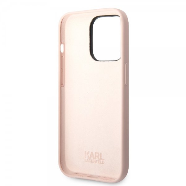 Karl Lagerfeld iPhone 15 Pro Cover Ikonik NFT Rosa