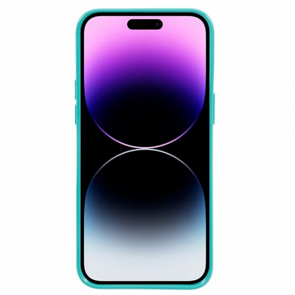 Mercury iPhone 15 Pro Cover Jelly Glitter Cyan