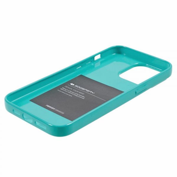 Mercury iPhone 15 Pro Cover Jelly Glitter Cyan