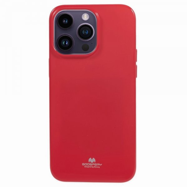 Mercury iPhone 15 Pro Cover Jelly Glitter Magenta