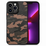 iPhone 15 Pro Cover Camouflage Brun