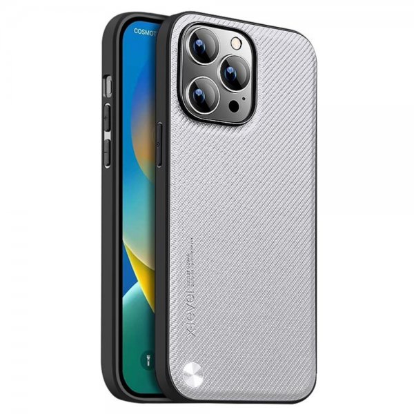 X-Level iPhone 15 Pro Cover Kevlar II Serie Grå