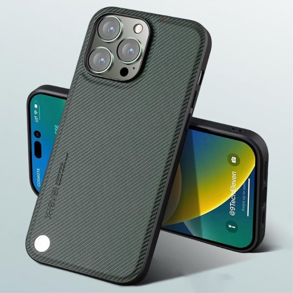 X-Level iPhone 15 Pro Cover Kevlar II Serie Grå