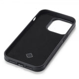 Lc.Imeeke iPhone 15 Pro Cover Kulfibertekstur Rød Stribe Sort