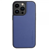 X-Level iPhone 15 Pro Cover Kunstlæder MagSafe Blå