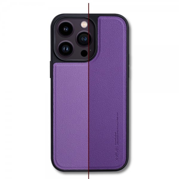 X-Level iPhone 15 Pro Cover Kunstlæder MagSafe Blå