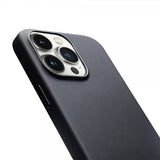 Qialino iPhone 15 Pro Cover Kunstlæder MagSafe Sort
