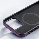 X-Level iPhone 15 Pro Cover Kunstlæder MagSafe Sort