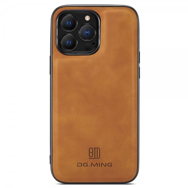 Dg.Ming iPhone 15 Pro Cover M1 Series Aftagelig Kortholder Brun
