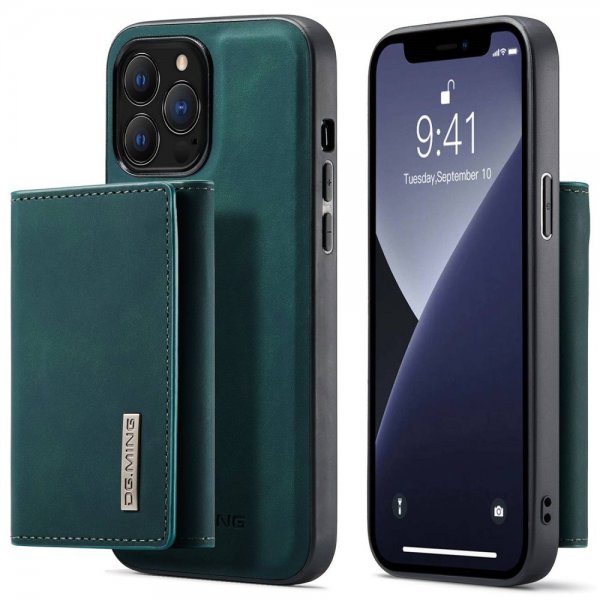 Dg.Ming iPhone 15 Pro Cover M1 Series Aftagelig Kortholder Grøn