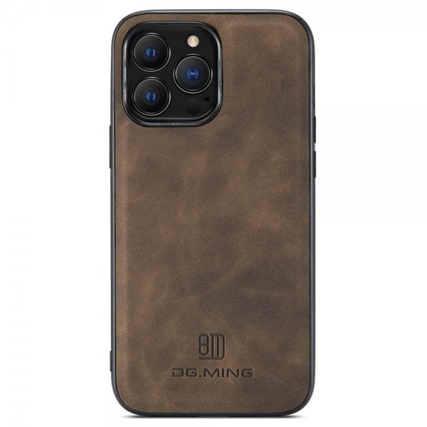 Dg.Ming iPhone 15 Pro Cover M1 Series Aftagelig Kortholder Kaffe