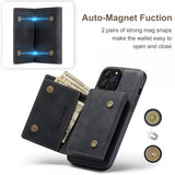 Dg.Ming iPhone 15 Pro Cover M1 Series Aftagelig Kortholder Sort