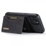 Dg.Ming iPhone 15 Pro Cover M2 Series Aftagelig Kortholder Sort