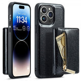 Dg.Ming iPhone 15 Pro Cover M3 Series Aftagelig Kortholder Glimmer Sort