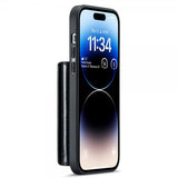 Dg.Ming iPhone 15 Pro Cover M3 Series Aftagelig Kortholder Glimmer Sort