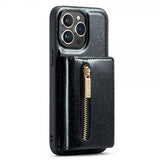 Dg.Ming iPhone 15 Pro Cover M3 Series Aftagelig Kortholder Glimmer Sort