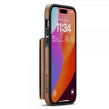 Dg.Ming iPhone 15 Pro Cover M5 Series Aftagelig Kortholder Brun