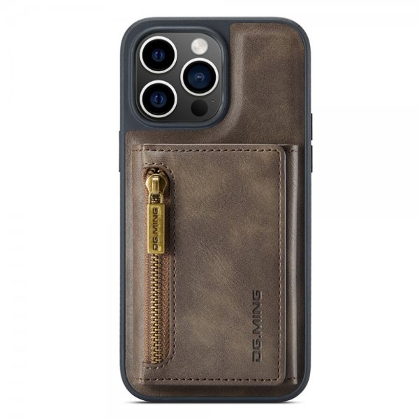 Dg.Ming iPhone 15 Pro Cover M5 Series Aftagelig Kortholder Kaffe