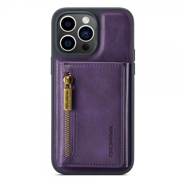 Dg.Ming iPhone 15 Pro Cover M5 Series Aftagelig Kortholder Lilla