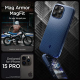 Spigen iPhone 15 Pro Cover Mag Armor MagFit Navy Blue