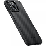 Pitaka iPhone 15 Pro Cover MagEZ Case 4 Sort/Grå Twill