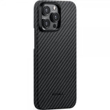 Pitaka iPhone 15 Pro Cover MagEZ Case 4 Sort/Grå Twill