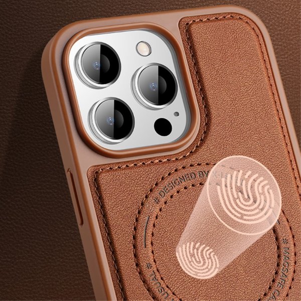X-Level iPhone 15 Pro Cover MagSafe Denim Jacket Grøn