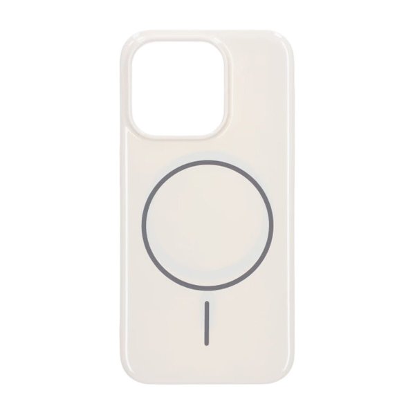 iPhone 15 Pro Cover TPU MagSafe Blank Hvid