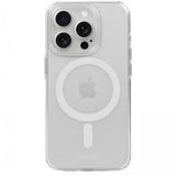 Holdit iPhone 15 Pro Cover MagSafe Case Hvid Gennemsigtig