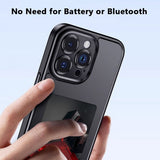 iPhone 15 Pro Cover med Indbygget Display E Ink Case Hvid