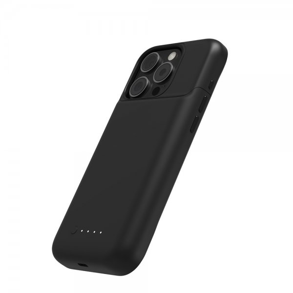 Mophie iPhone 15 Pro Cover med indbygget Powerbank Juice Pack Sort