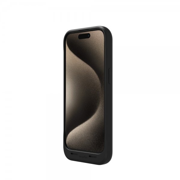 Mophie iPhone 15 Pro Cover med indbygget Powerbank Juice Pack Sort