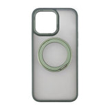 Rvelon iPhone 15 Pro Cover Roterbart MagSafe Stativ Grøn