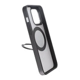 Rvelon iPhone 15 Pro Cover Roterbart MagSafe Stativ Mat Sort